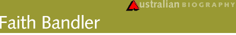 Faith Bandler banner