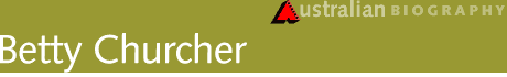 Betty Churcher banner