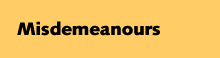 Misdemeanours