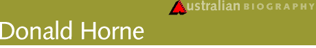 Donald Horne banner