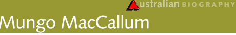 Mungo MacCallum banner