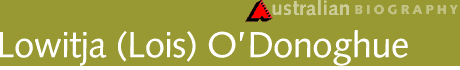 Lowitja (Lois) O'Donoghue banner