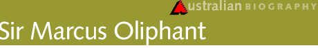 Sir Marcus Oliphant banner