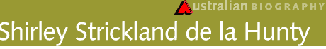 Shirley Strickland de la Hunty banner